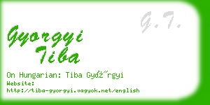 gyorgyi tiba business card